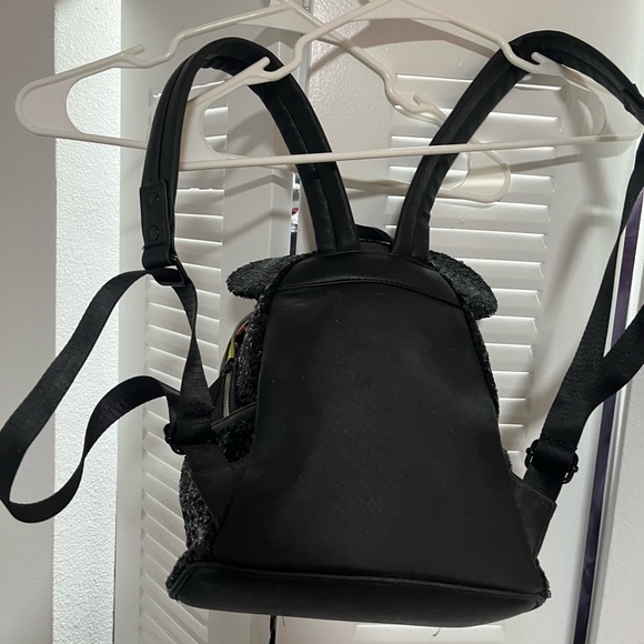 Disney Candy Corn Loungefly Black Sequin Backpack with Yellow and Orange Bow - Picture 2 of 3